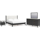 Signature Design by Ashley Cadmori B2616B10 6 pc King Panel Bedroom Set IMAGE 1