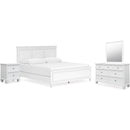 Signature Design by Ashley Fortman B680B17 6 pc King Panel Bedroom Set IMAGE 1