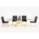 Furniture Line Italia Legend Dining Chair Italia Legend Dining Chair - Black/Gold IMAGE 11