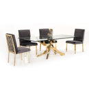 Furniture Line Italia Legend Dining Chair Italia Legend Dining Chair - Black/Gold IMAGE 12
