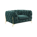 VIG Furniture Divani Casa Sheila Stationary Fabric Chair Divani Casa Sheila 77575 Chair - Emerald Green IMAGE 2