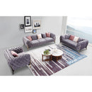 VIG Furniture Divani Casa Seward Stationary Fabric Loveseat Divani Casa Seward 75610 Loveseat - Grey IMAGE 4