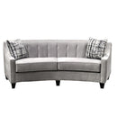 Elite Sofa Designs Payton Stationary Fabric Sofa Payton Curved Sofa - Hailey Chalk IMAGE 1