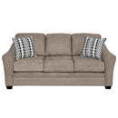 Elite Sofa Designs Douglas Stationary Fabric Sofa Douglas Sofa - Nusilk Buckskin IMAGE 1