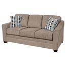 Elite Sofa Designs Douglas Stationary Fabric Sofa Douglas Sofa - Nusilk Buckskin IMAGE 2