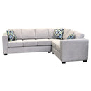 Elite Sofa Designs Boston Fabric 3 pc Sectional Boston 3 pc Sectional - Treasure Silver IMAGE 2