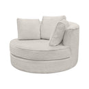 Elite Sofa Designs Nest Swivel Fabric Chair Nest Swivel Chair - Sheepskin Natural IMAGE 2