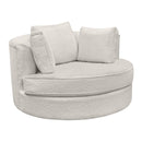 Elite Sofa Designs Nest Swivel Fabric Chair Nest Swivel Chair - Sheepskin Natural IMAGE 5