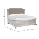 Magnussen Bronwyn B4436-63B Complete King Sleigh Bed w/Shaped Footboard IMAGE 2