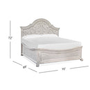 Magnussen Bronwyn B4436-55 Complete Queen Shaped Panel Bed IMAGE 3