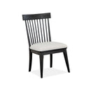 Magnussen Harper Springs D5321-64 Dining Side Chair with Upholstered Seat & Wood Windsor Back IMAGE 1