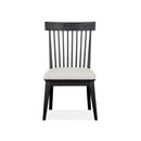 Magnussen Harper Springs D5321-64 Dining Side Chair with Upholstered Seat & Wood Windsor Back IMAGE 2