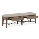 Magnussen Paxton Place D4805-68 Bench with Upholstered Seat IMAGE 2