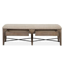 Magnussen Paxton Place D4805-68 Bench with Upholstered Seat IMAGE 4