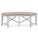 Magnussen Heron Cove D4400-67 Curved Bench with Upholstered Seat IMAGE 2