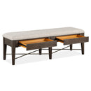 Magnussen Westley Falls D4399-68 Bench with Upholstered Seat IMAGE 2