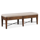 Magnussen Bay Creek D4398-68 Bench with Upholstered Seat IMAGE 6