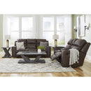Signature Design by Ashley Lavenhorne Reclining Leather Look Loveseat with Console 6330694C IMAGE 14