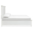 Magnussen Charleston B5611-65WH King Panel Storage Bed - White IMAGE 4