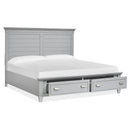 Magnussen Charleston B5611-65GY King Panel Storage Bed - Grey IMAGE 2