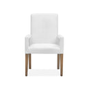 Magnussen Lindon D5570-73W Dining Arm Chair with White Upholstered Seat & Back IMAGE 2