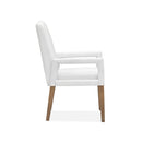 Magnussen Lindon D5570-73W Dining Arm Chair with White Upholstered Seat & Back IMAGE 3