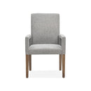 Magnussen Lindon D5570-73G Dining Arm Chair with Grey Upholstered Seat & Back IMAGE 2