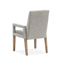 Magnussen Lindon D5570-73G Dining Arm Chair with Grey Upholstered Seat & Back IMAGE 5