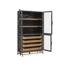 Magnussen Lindon D5570-01B Two Tone Dining Cabinet IMAGE 2