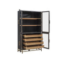 Magnussen Lindon D5570-01B Two Tone Dining Cabinet IMAGE 3