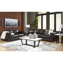 Signature Design by Ashley Amiata Stationary Leather Match Sofa 5740538C IMAGE 14