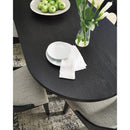 Signature Design by Ashley Oval Rowanbeck Dining Table with Pedestal Base D821-25 IMAGE 6