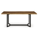 Signature Design by Ashley Fortmaine Dining Table with Trestle Base D872-25 IMAGE 2