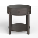 Magnussen Hadleigh Black T5711-05 Round End Table IMAGE 1