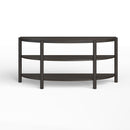 Magnussen Hadleigh Black T5711-75 Demilune Sofa Table IMAGE 1