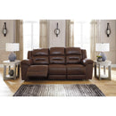 Signature Design by Ashley Stoneland Power Reclining Leather Look Sofa 3990487C IMAGE 4