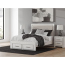 Signature Design by Ashley Zuraleus PCB3381B4 Queen Upholstered Panel Storage Bed IMAGE 4