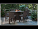 Signature Design by Ashley Paradise Trail P750-665 Square Bar Table with Fire Pit EXTERNAL_VIDEO 1