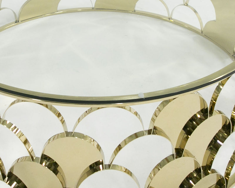Javier Gold Round Coffee Table