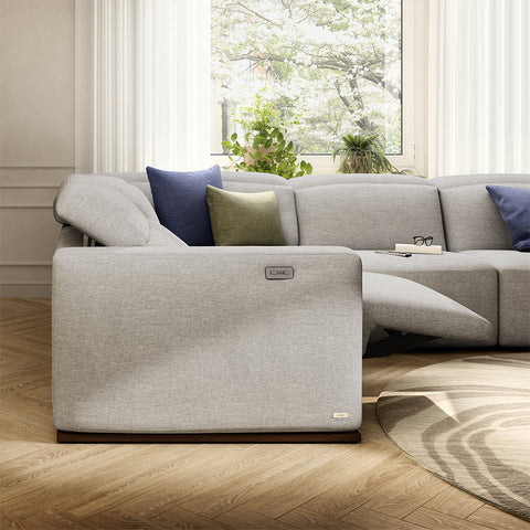 Natuzzi Editions Baltimora C260 Italian Leather Dual-Power Reclining Sofa
