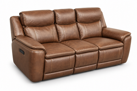 Tuscany Dual Power Reclining Sofa with Power Headrests
