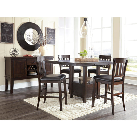  Signature Design by Ashley Haddigan D596D7 7 pc Counter Height Dining Set IMAGE 2