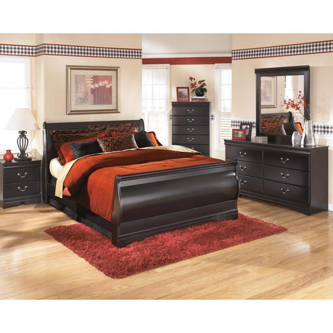  Signature Design by Ashley Huey Vineyard Queen Sleigh Bed B128-77/B128-74/B128-98 IMAGE 2