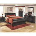  Signature Design by Ashley Huey Vineyard B128-98 Queen Sleigh Rails IMAGE 3