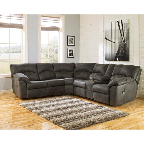  Signature Design by Ashley Tambo Reclining Leather Look 2 pc Sectional 2780148/2780149 IMAGE 1