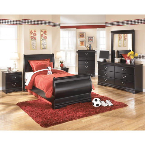  Signature Design by Ashley Huey Vineyard Twin Sleigh Bed B128-63/B128-62/B128-82 IMAGE 3