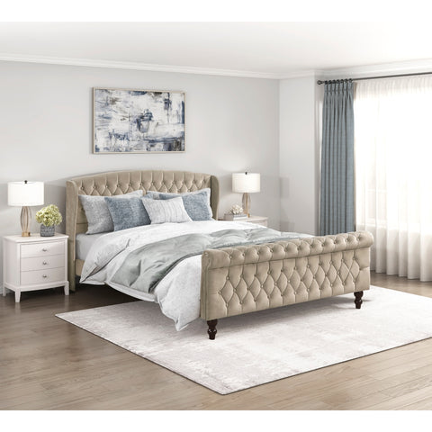 Heirloom Queen Platform Bed – Brown