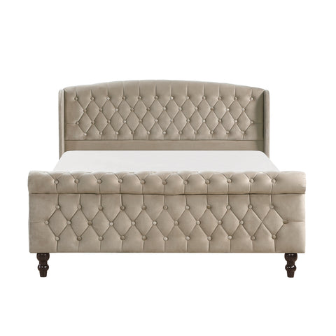 Heirloom Queen Platform Bed – Brown