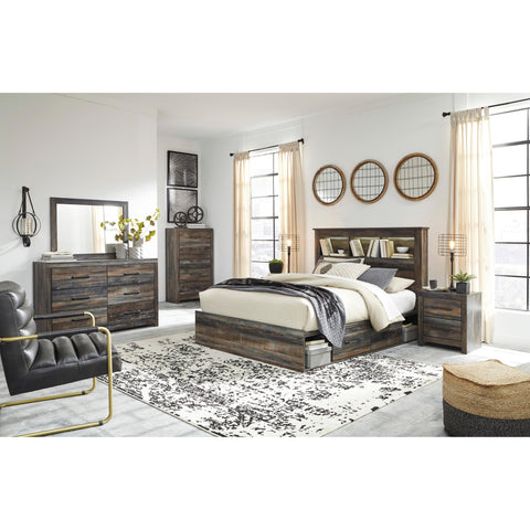  Signature Design by Ashley Drystan B211 5 pc Queen Bookcase Storage Bedroom Set IMAGE 1