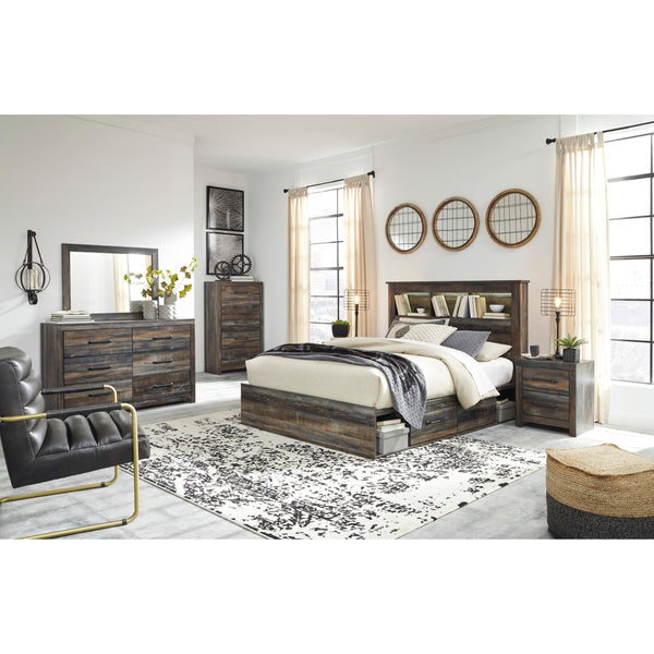  Signature Design by Ashley Drystan B211 5 pc Queen Bookcase Storage Bedroom Set IMAGE 1